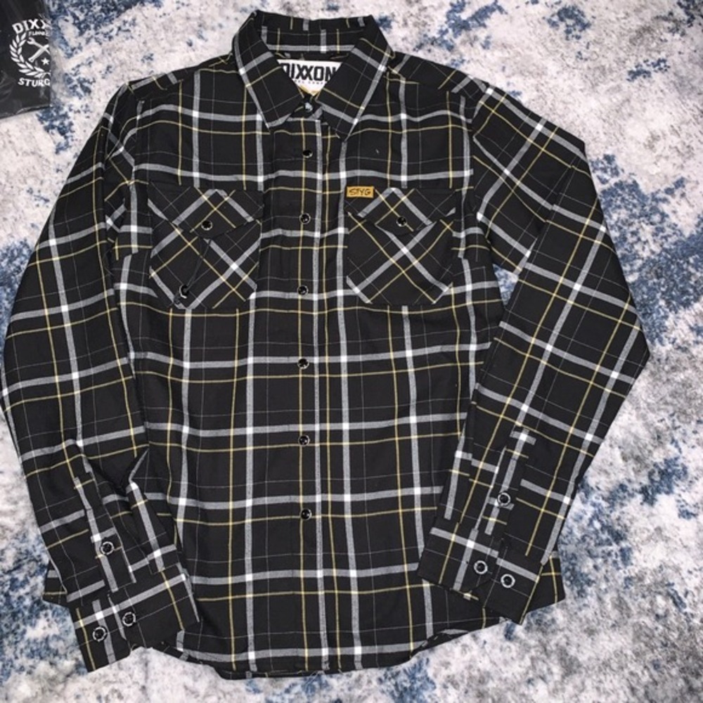 Dixxon Flannel Company Stick To Your‎ Guns Collab Women's M Plaid STYG - Picture 3 of 3